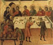 Duccio di Buoninsegna The marriage Feast at Cana china oil painting reproduction